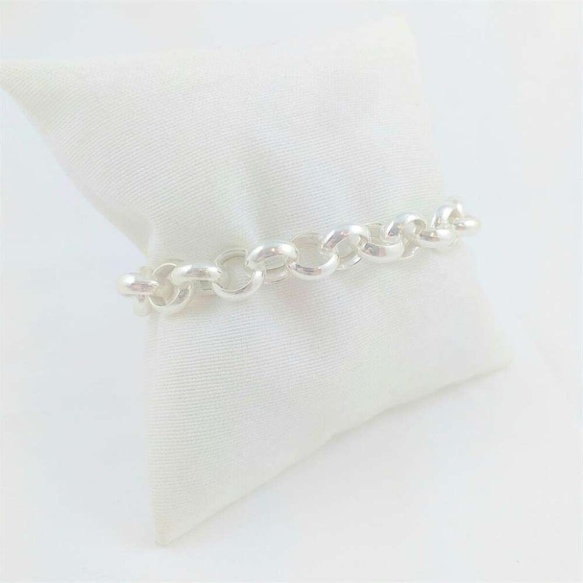 Pulsera de plata, modelo rolo con cierre marinero. - 925 