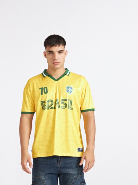 REMERA BRASIL AMARILLO