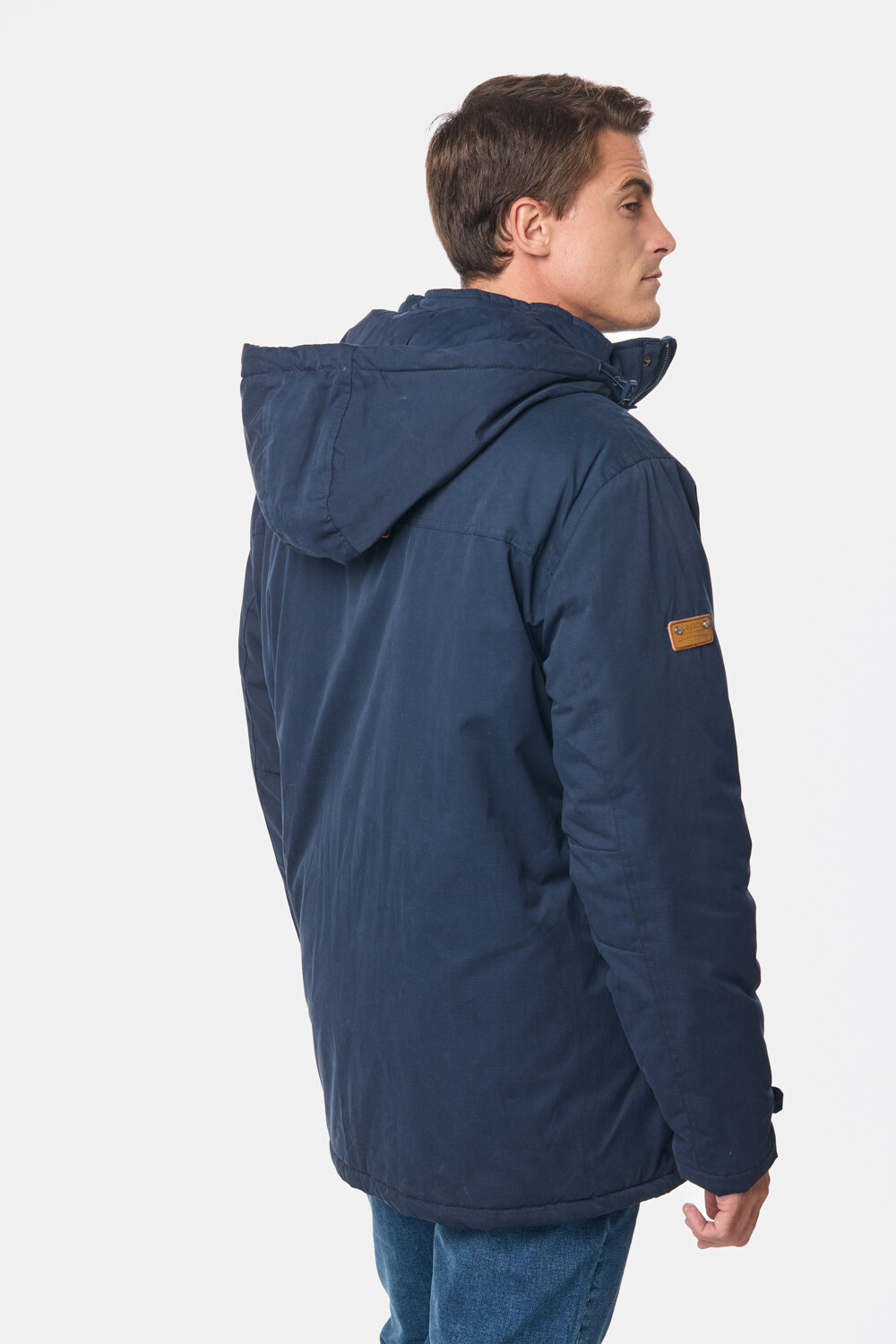 CAMPERA CON CAPUCHA DESMONTABLE Azul