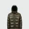 Moncler - Chaqueta rellena de plumas con capucha desmontable, Maya Verde