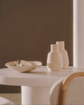 Centro de mesa Macaire de cerámica beige Ø 37 x 34 cm Centro de mesa Macaire de cerámica beige Ø 37 x 34 cm