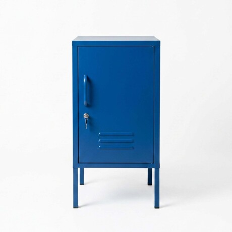 MESA LATERAL 1P METAL AZUL OLIVIA