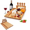 Tabla picadas madera bambú y kit cuchillos Tabla picadas madera bambú y kit cuchillos