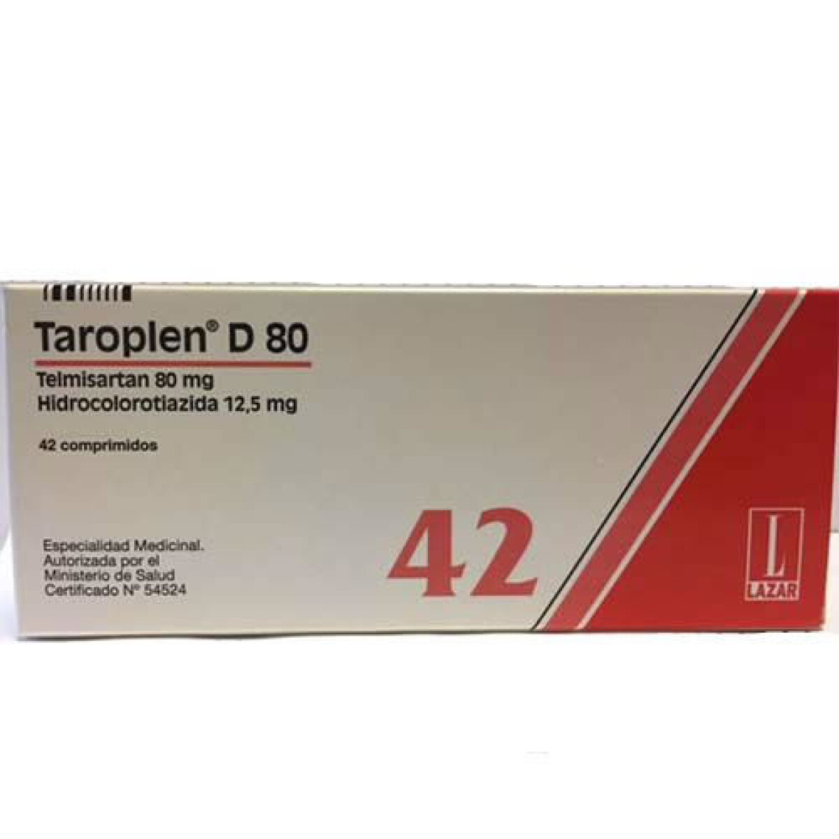Taroplen D 80 mg x 42 Comprimidos – Suplemento Nutricional