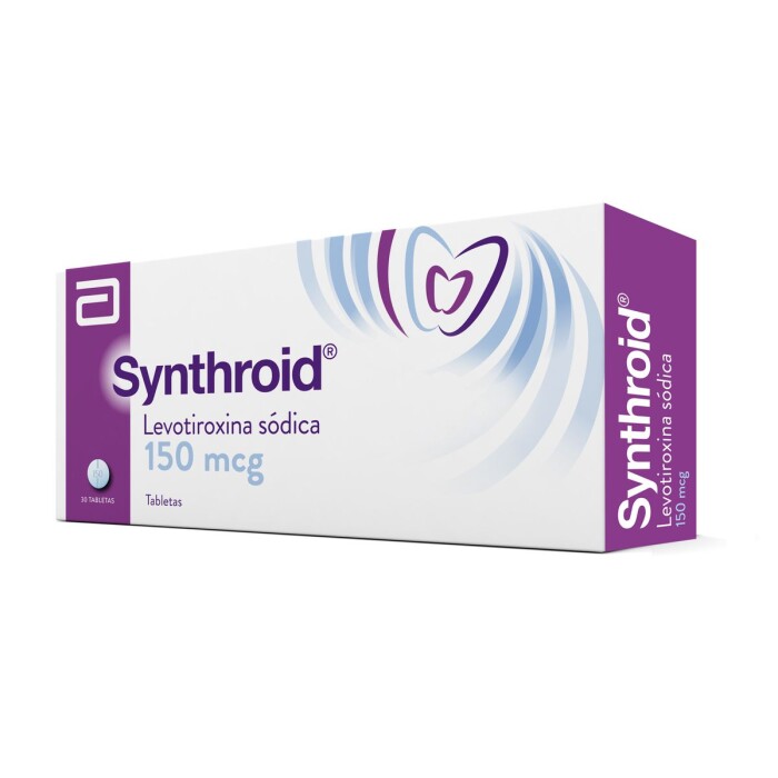 SYNTHROID 150 MCG CJ X 30 TABL. única