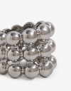 Anillos Medianos y Grandes Metal Anillos Medianos, Metal Balls - Plateado Rodio