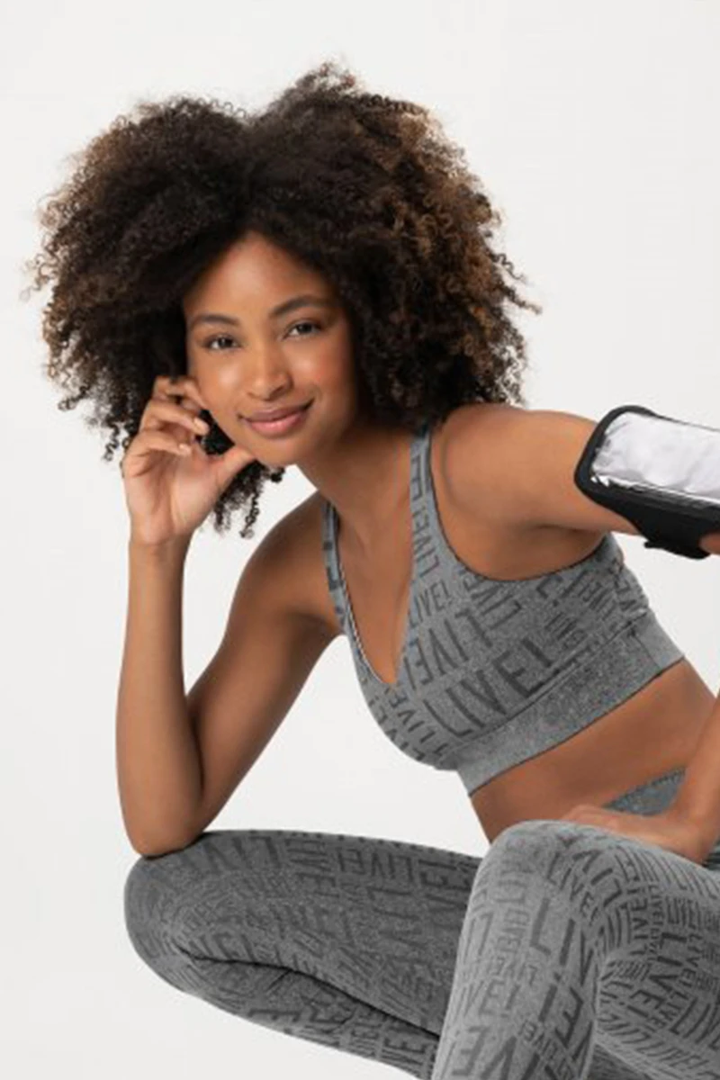 TOP ESSENTIAL MID - Gris 