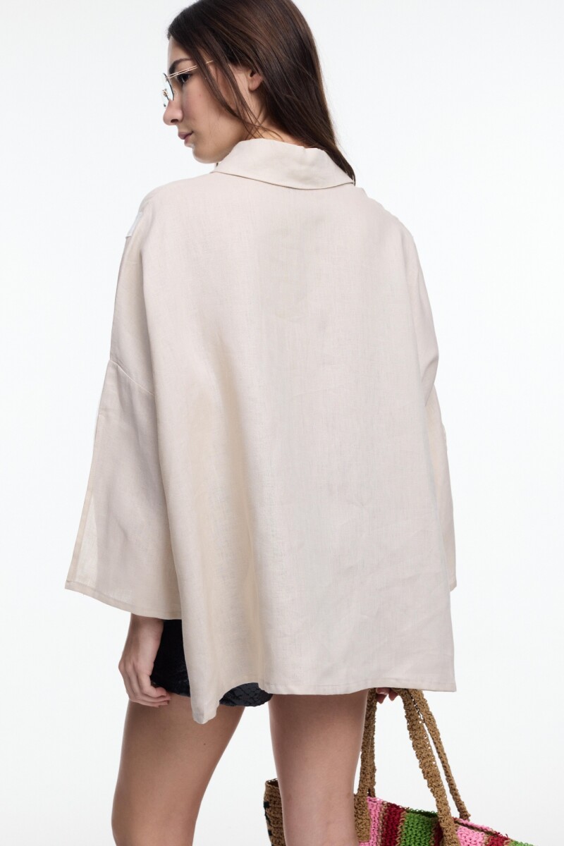 CAMISA TIRAS Beige