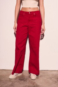 Jean Wide Rojo