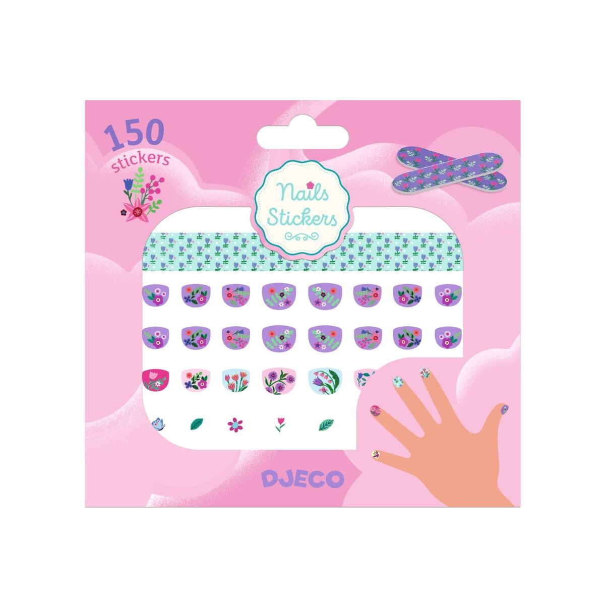 UÑASDJECO - Kit De Stickers Para Uñas Djeco - Petit Fleur 