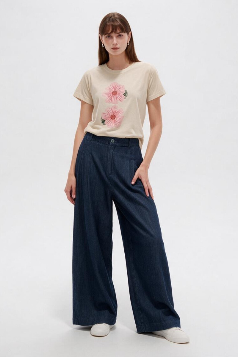 Remera Violeta - Estampado 2 