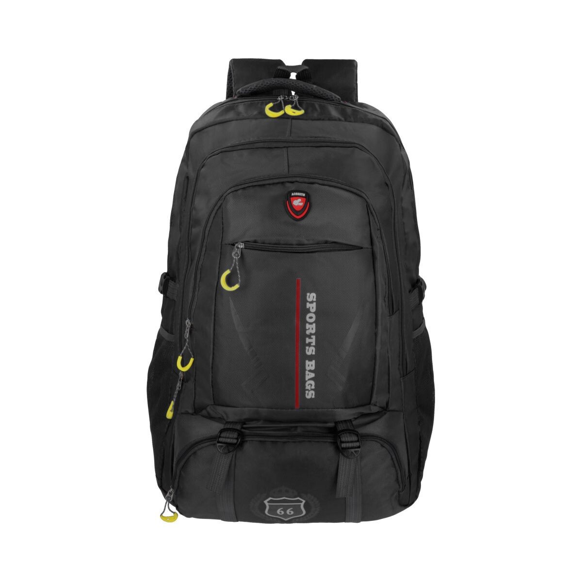 Mochila Urbana Deportiva Clemur 50 Lts Senderismo Camping Escolar Color Negro Diseño De La Tela Lisa Clemur 