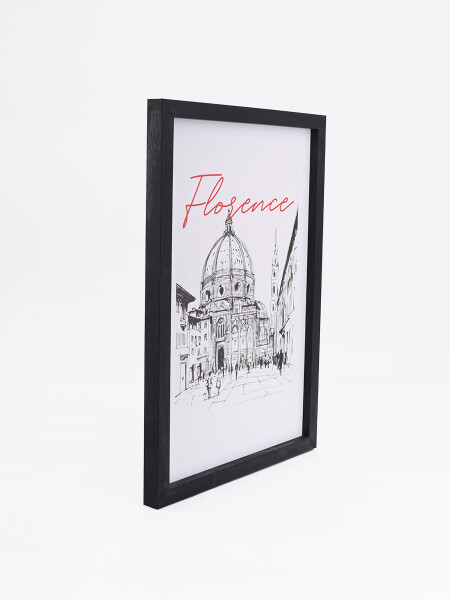 CUADRO FLO CON MARCO ESTAMPADO 1