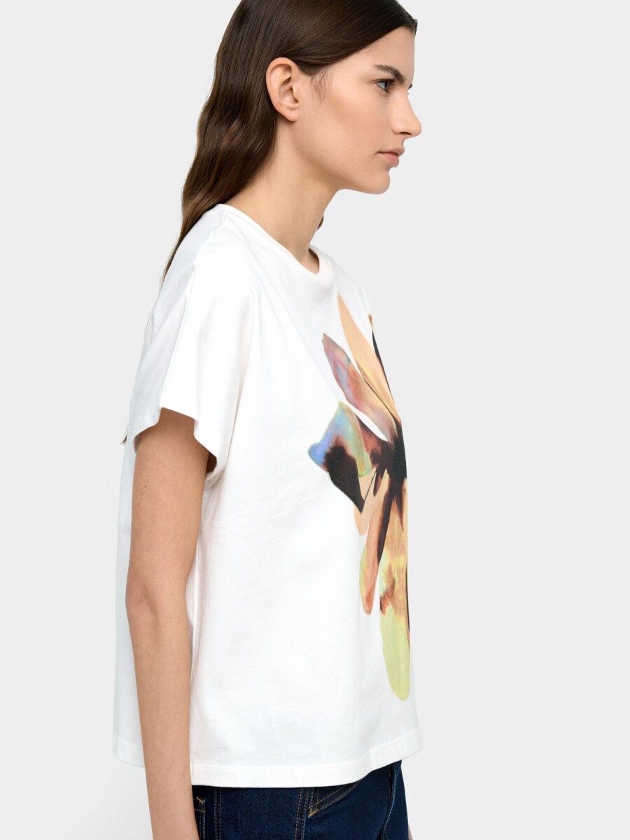 Camiseta Estampado Floral multicolor