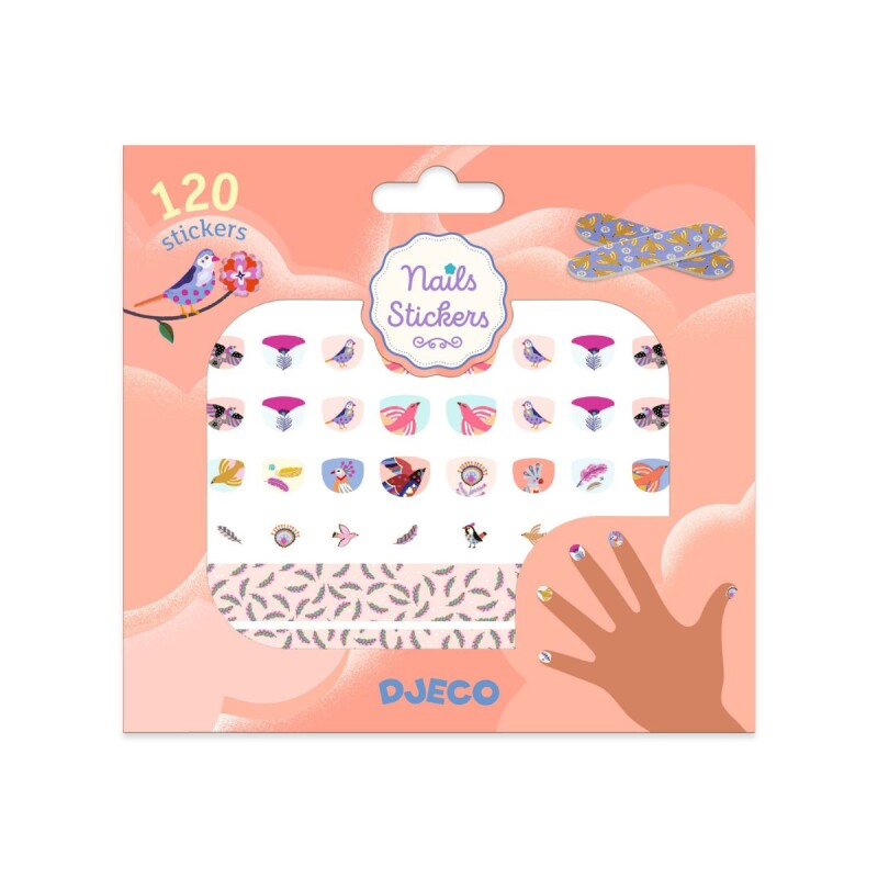 Kit de stickers para uñas Feathers