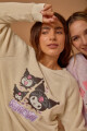 Pijama kuromi fleece Gris
