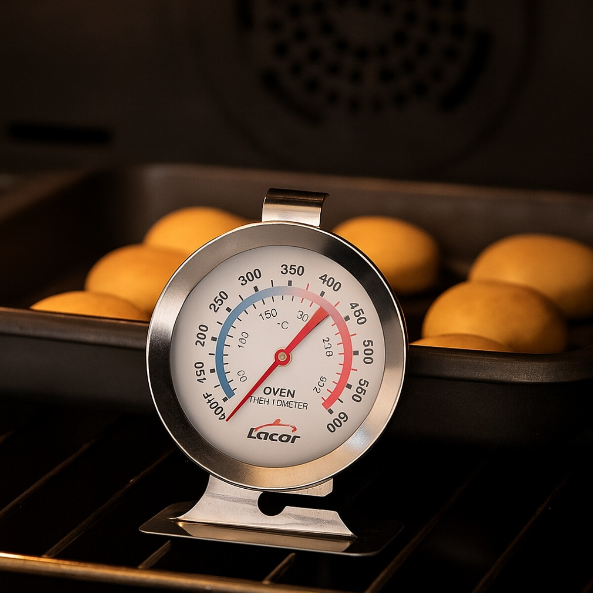 Termómetro para horno con base 