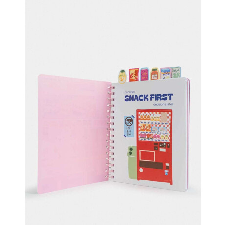 Cuaderno Anillado Con Señaladores Combinacion Multicolor