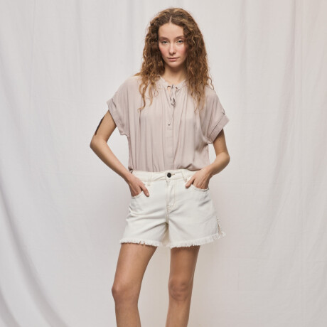 SHORT OMBRA Blanco