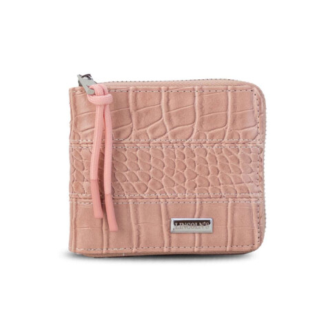 Billetera Candela Croco Rosa Mauve