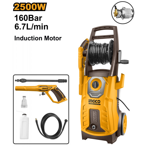 HIDROLAVADORA 160BAR 2500W MOTOR INDUCCION INGCO HPWR25008 HIDROLAVADORA 160BAR 2500W MOTOR INDUCCION INGCO HPWR25008