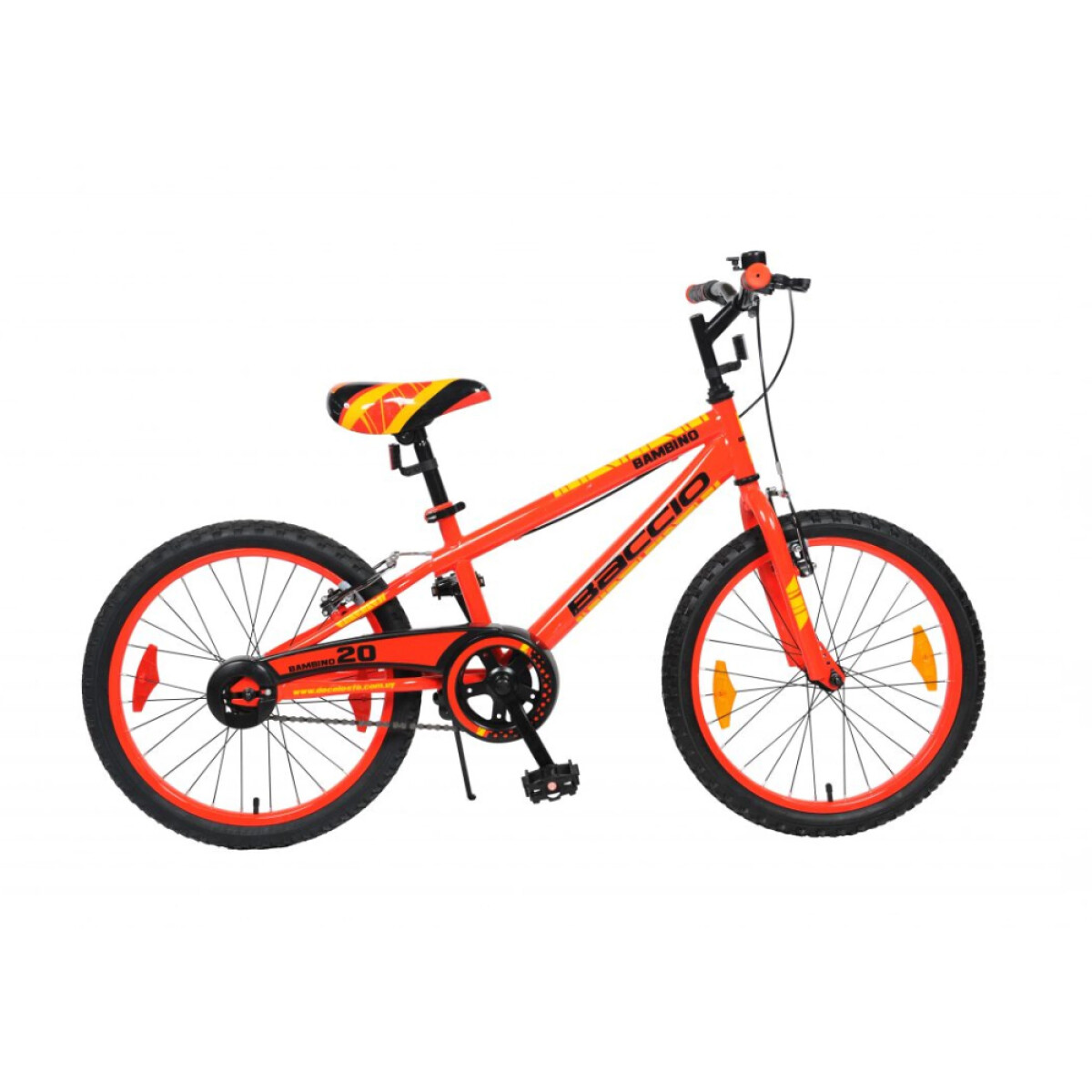 Bicicleta Baccio Bambino rodado 20 - Naranja y Amarillo 
