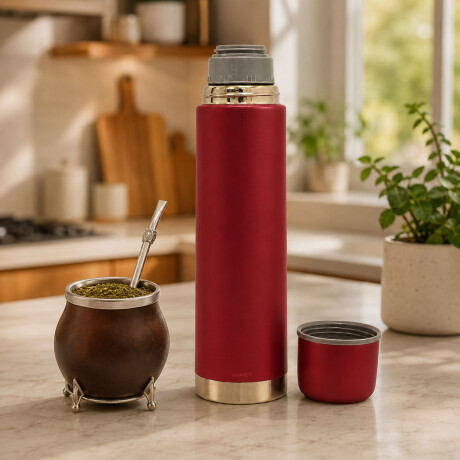 Termo Bala Acero Inoxidable 750Ml Mantiene Frío Calor Comet Bordó