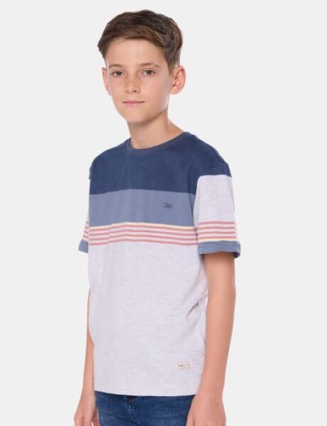 REMERA RAYADA Gris