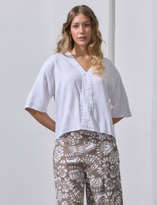 Blusa Lyocell BLANCO
