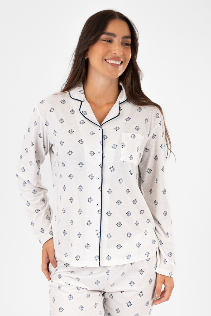 Corbatero pijama Blanco