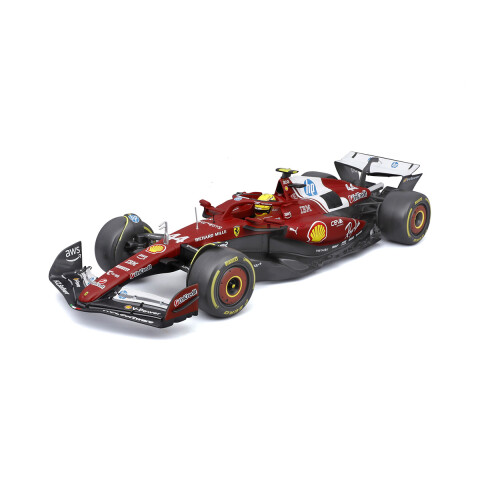 Auto Bburago Formula 1 Ferrari con Soporte Escala 1:18 111 GOTAS AZUL