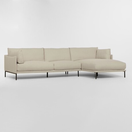 Sofá con chaise COSTA BEIGE - DERECHO