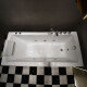 Bañera Con Hidromasaje Blanco Autoportante 1700X750X550 Basico 6 Jets Gdes Con Griferia Derecha Motor 1.5 BLANCO