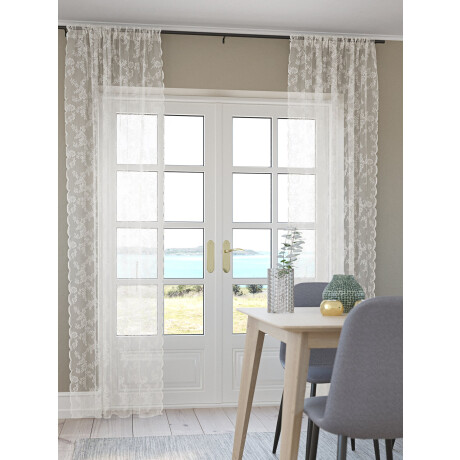 Cortina SOMMEN 1x140x300 blanco Blanco