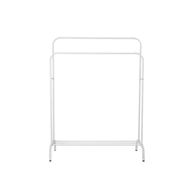 Perchero Para Ropa Doble Percha Metal Organizador con Estante Imback Color Blanco Perchero Para Ropa Doble Percha Metal Organizador con Estante Imback Color Blanco