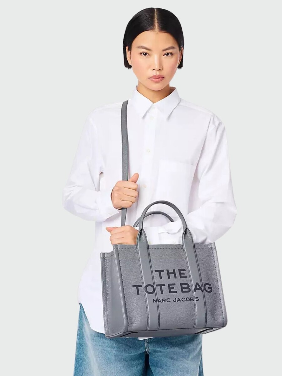 Marc jacobs - The Tote Bag, mediano de cuero - Gris 