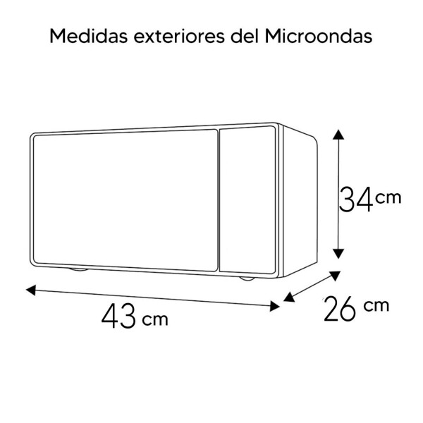 Microondas Xopn Xi-mw2050d-blk MICROONDAS XION DIGITAL XI-MW2050D BLAN*
