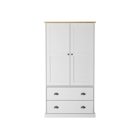 Ropero 2 Puertas 2 Cajones Li­nea Valenciana Blanco