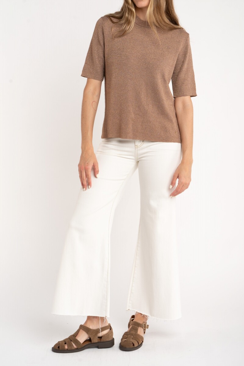 Sweater Algodon Manga Corta Arena