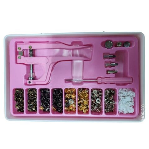 Set Colocador Broches A Presion Snap + 100 Broches Metal Set Colocador Broches A Presion Snap + 100 Broches Metal