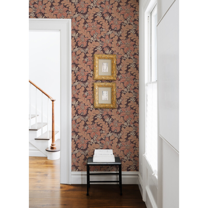 COLECCIÓN REVIVAL - BUTTERFIELD BURGUNDY FLORAL - N/A