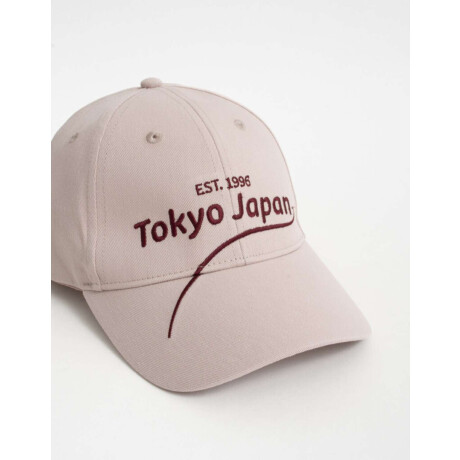 Gorra Canvas Bordada Rosa Viejo