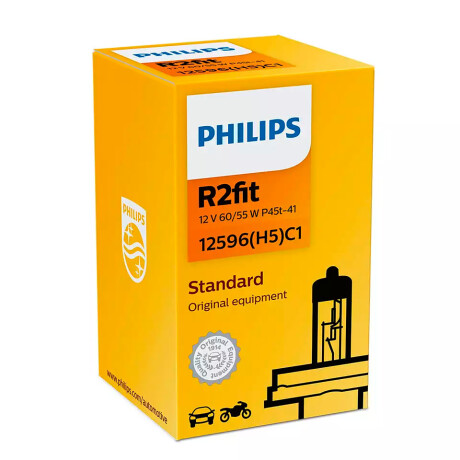 LAMPARA - HALOGENA 12V 60-55W H5 P45-t1 PHILIPS LAMPARA - HALOGENA 12V 60-55W H5 P45-t1 PHILIPS