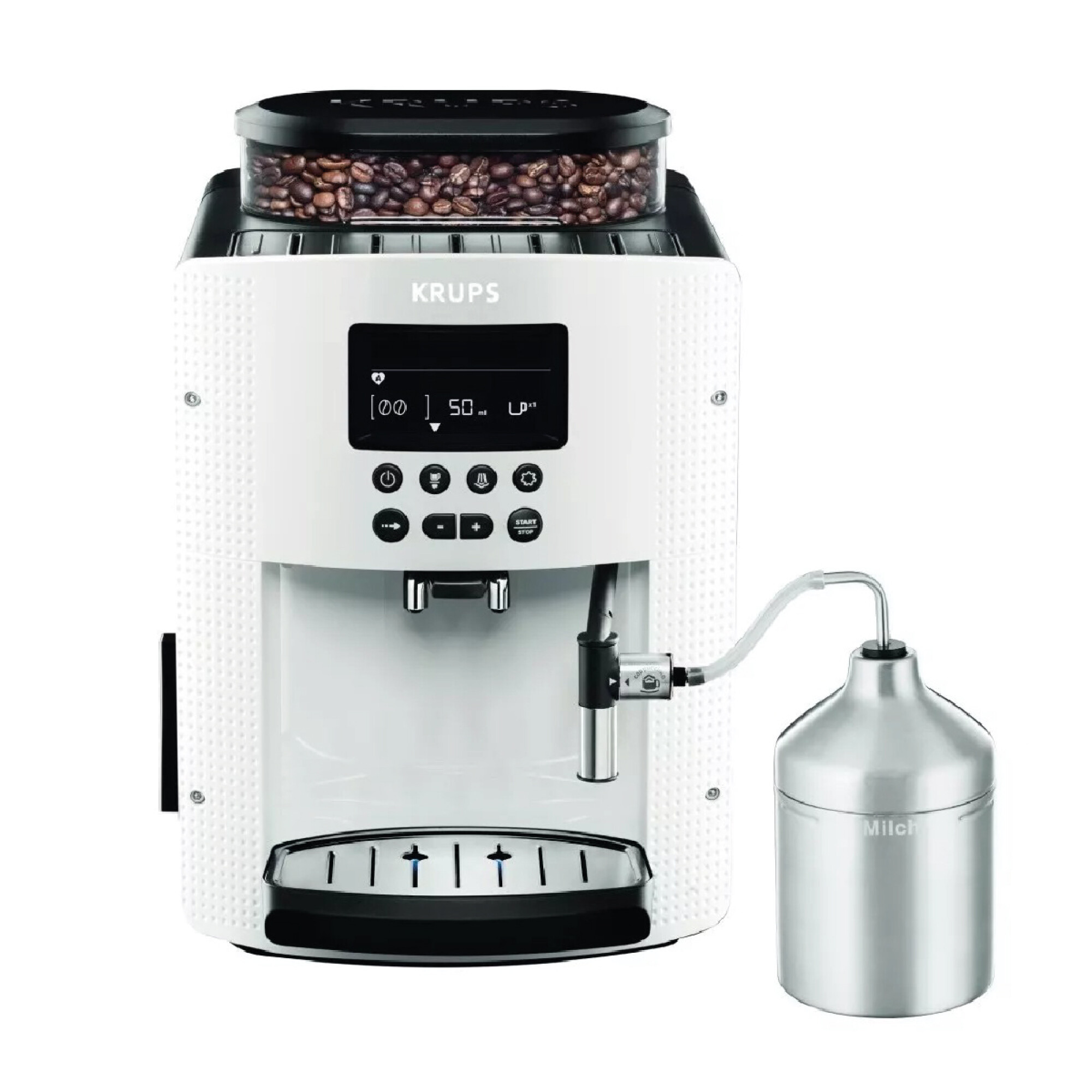 Cafetera Espresso Full Auto Display Blanca Lechero Krups BBVA cafetera-espresso-full-auto-display-blanca-lechero-krups-bbva