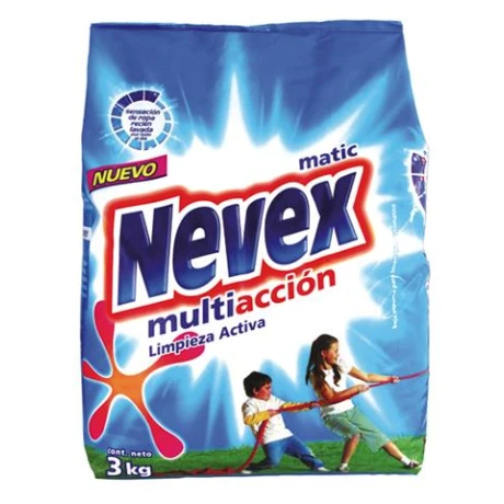 DETERGENTE EN POLVO NEVEX MATIC CLASICO MULTIACCION 3 KG DETERGENTE EN POLVO NEVEX MATIC CLASICO MULTIACCION 3 KG