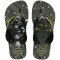 Sandalias Infantiles Havaianas Kids Max Heroes Negro - Amarillo