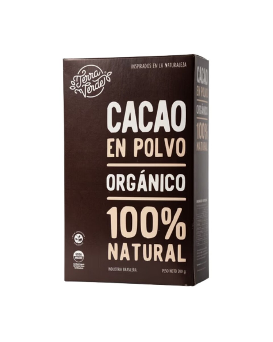 Cacao en Polvo Orgánico 200g Terra Verde 