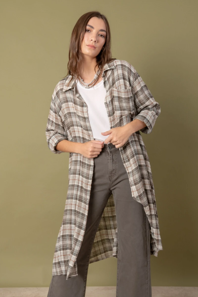 Camisa larga dama 