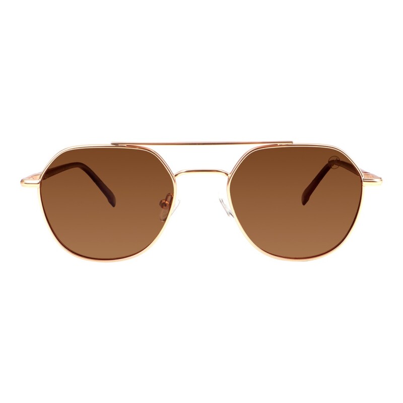 Lentes de Sol Chilli Beans Oxford Dorado - Marrón