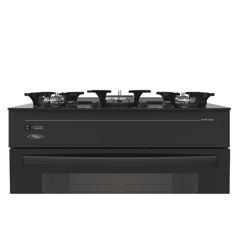 Cocina Dikler 5H Recife Glass negra Cocina Dikler 5H Recife Glass negra